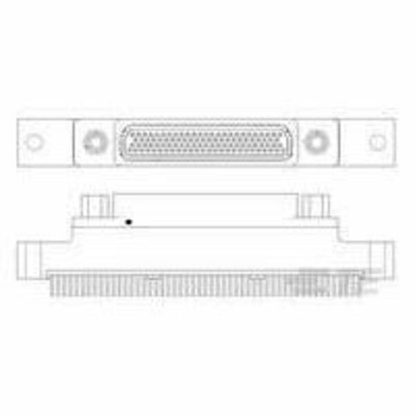 Microdot D Microminiature Connector  100 Contact(S) M83513/27-H01CP